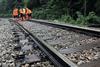 Railway maintenance workers